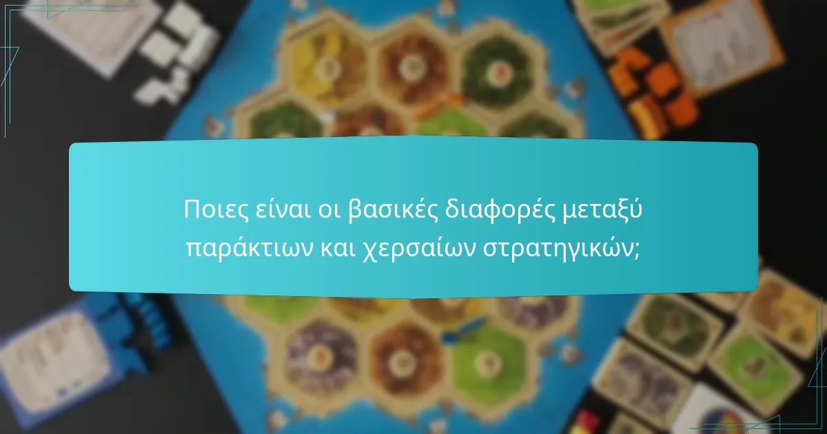 Ποιες είναι οι βασικές διαφορές μεταξύ παράκτιων και χερσαίων στρατηγικών;