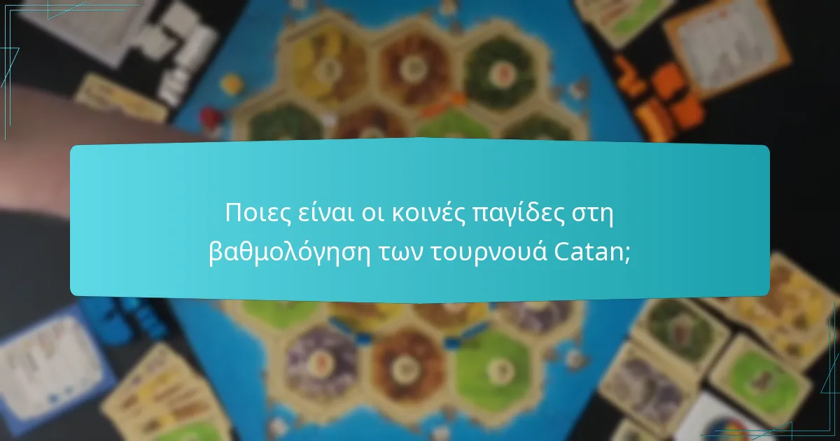 Ποιες είναι οι κοινές παγίδες στη βαθμολόγηση των τουρνουά Catan;